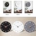 Mosewa Wall Clock Battery Operated 8 Inch White Silent Non Ticking Simple Minimalist Wooden Decorative for Kitchen Bathroom Bedroom Living Room Office
