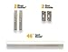 Door Armor MAX Single Door Security Kit, Door Reinforcement Set for Jamb, Frame & Hinges, 5-Piece Door Lock Security, 30-Min Installation, Corrosion Proof, Satin Nickel
