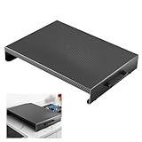 Piastra di copertura per fornello a gas, in acciaio resistente, con piedini e maniglie, estensore per cucina per stufe a gas ed elettriche, 40 x 50 x 9 cm, ideale per una facile cottura e protezione