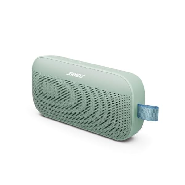 Bose New SoundLink Flex Portable Bluetooth Speaker (2nd Gen), Portable Outdoor Speaker with Hi-Fi Audio, Up to 12 Hours Battery Life, Waterproof and Dustproof, Alpine Sage – Limited Edition Color