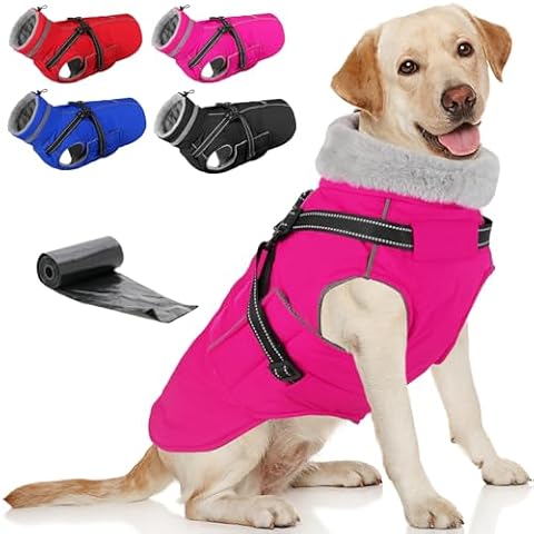 Doglay Small Dog Coat with Pocket,Warm Dog Jackets with Harness Built-in S — $25.19 (28% off)