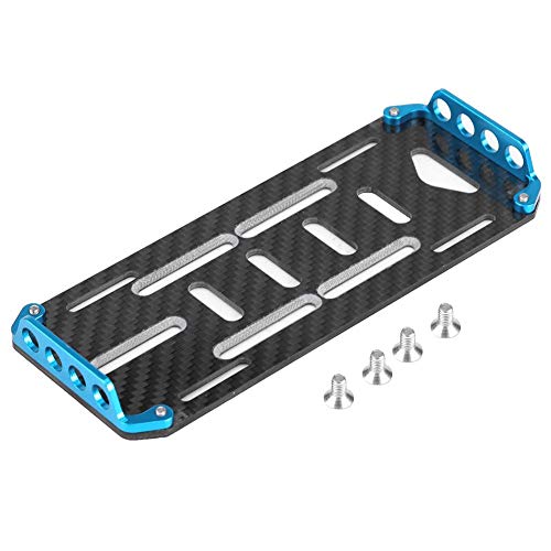 RC Battery Mount Plate, Carbon Fiber Battery Mount Plate for Axial SCX10 CC01 D90 1/10 Scale RC Car...