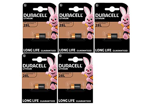 5X Duracell 28L A544 2Cr11108 Con Litio (5 Blister Da 1 Batteria) 5 Pile