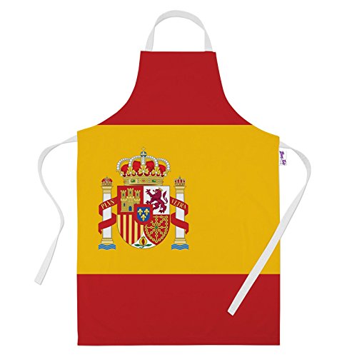 Delantal impreso para hombre, diseño de bandera de España Cover