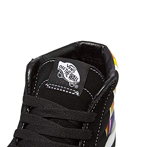 Vans Vans Unisex Sk8-Hi Reissue (Refract) Black/True White/Multi Womens 13.5 / Mens 12