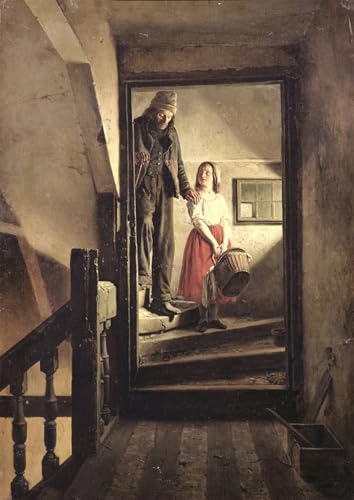 Impression d'art le Bâton de la Vieillesse de Jean Alphonse Roehn Toile Haute Définition 60x90