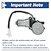 Obaee Window Lift Motor Front Left Driver Side Compatible with Toyota Sequoia Sport Utility 2001-2007, Tundra Extended Cab 2004-2006, with Anti-Clip Function, Replace 8572034030, 47-10027, 742-615