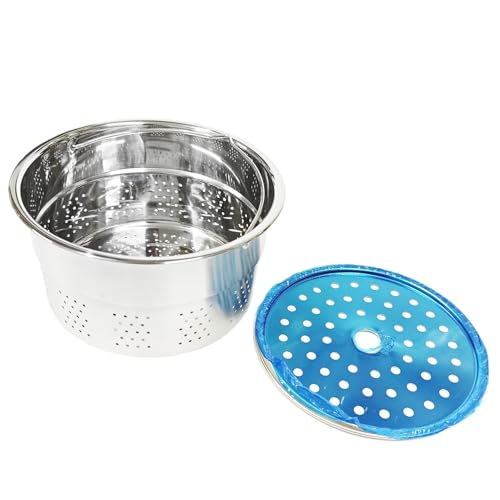 Cesta al vapor de acero inoxidable compatible con Thermomix TM5 TM6 TM7 olla arrocera 4