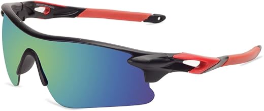 UZAK Boys Sports Sunglasses Light Weight/Cricket/U V Protection/Riding/Cycling Sunglasses/Multi colored/Cricket Goggle(Uni...