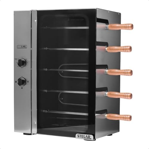 Stelar - Churrasqueira Elétrica 5 Espetos Giratórios 220V