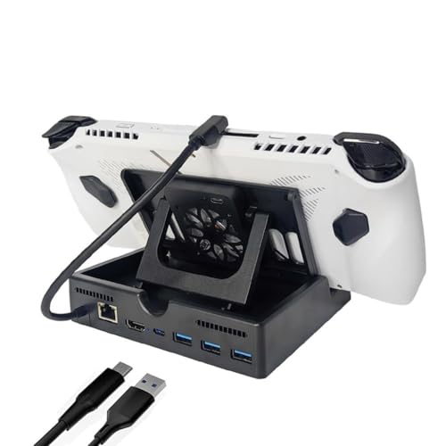 Station d'accueil pour RogAlly avec port HDMI 4K et hub USB pour console de jeu