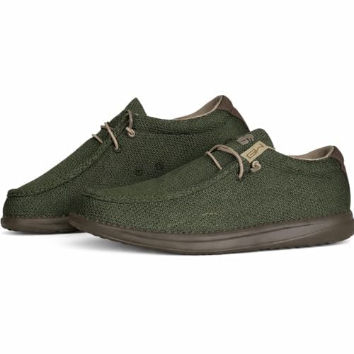 Gator Waders Mens Casual Shoes – Men's Loafers &amp; Slip-Ons Camp Shoes with No-Tie Laces -Arch Support Boat Shoes for Everyday Wear