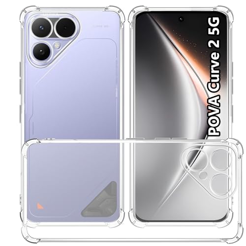 Coque Tecno POVA Curve 2 5G USTIYA transparente en silicone de qualité