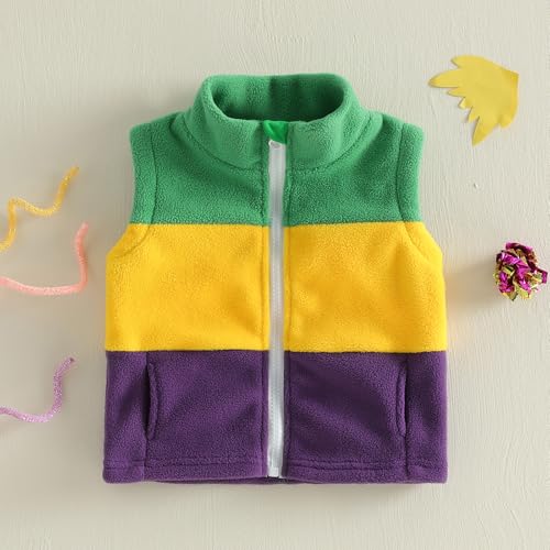 Image of Denim Vest Kids Girl Boy Fashion Coats Turn Dwon Collar Sleeveless Jackets Trendy Outwear