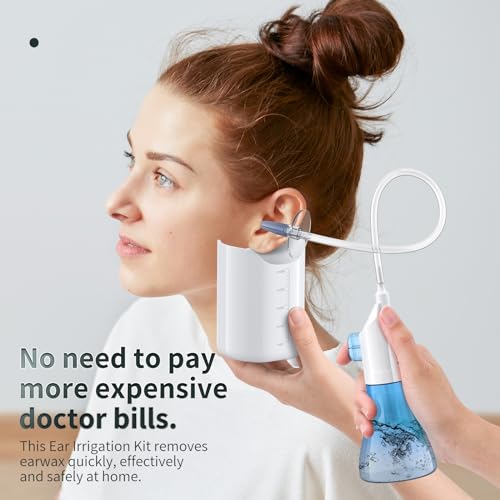 Ear Wax Removal, Ear Cleaner, Ear Wax Removal Kit, Ear Wax Removal Tool, Manual Ear Irrigation Flushing System, Ear Cleaning Kit for Adults & Kids