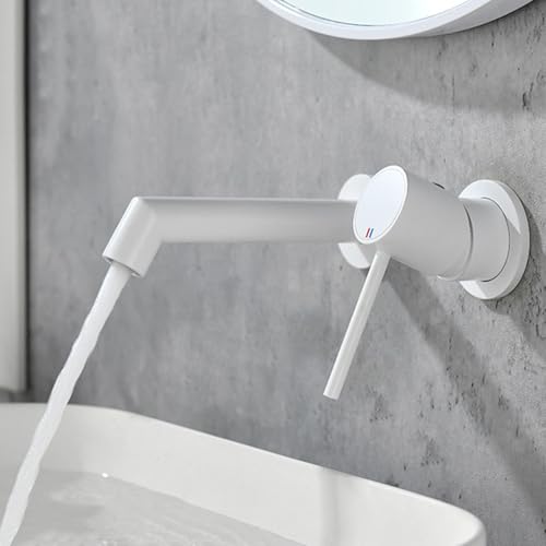 Robinets de lavabo à levier unique mitigeur encastrable noir mat chic
