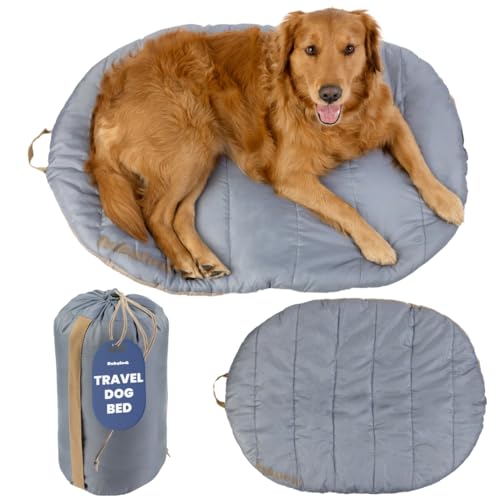Travel Dog Bed (42' x 30') &ndash; Foldable & Packable for Travel, Road Trip, Camping &ndash; Lightweight...