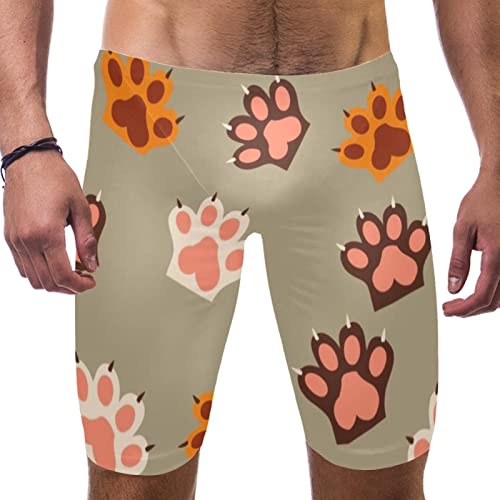Bañador de pierna cuadrada reduce la fricción traje de baño deportivo multicolor S