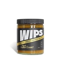WIPS Yellow Scotch Bonnet Pepper Sauce - Made in USA - Sugar Free - All Natural Vegan - Caribbean Flavor - Zero Calories - 6 oz Jar - West Indies Peppa Sauce