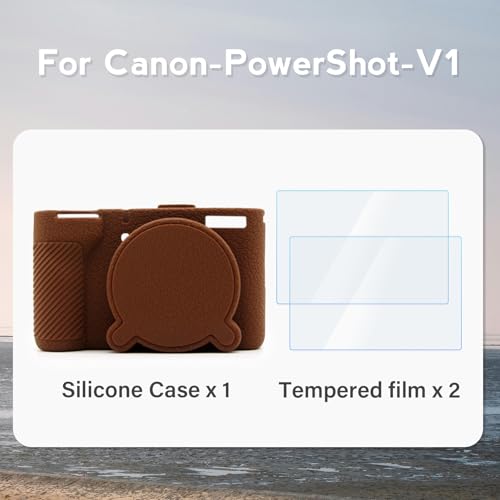 Funda de silicona Canon PowerShot V1 accesorios de cubierta para Vlog 2