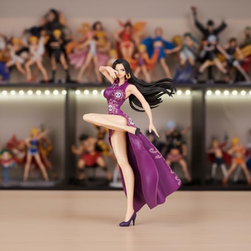 Image of Offo One Piece Boa Hancock Action Figure 15cm, Premium PVC Anime Collectible for Home Decor, Office Desk & Study Table, Multicolour Display Gift for Fans