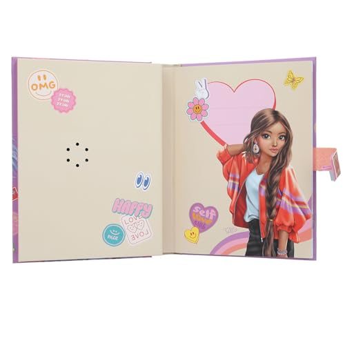 Depesche 13621 TOPModel Girl Power - Tagebuch mit Zahlen-Code und Sound, Buch in Pink, mit Model Motiv und 192 linierten Seiten
