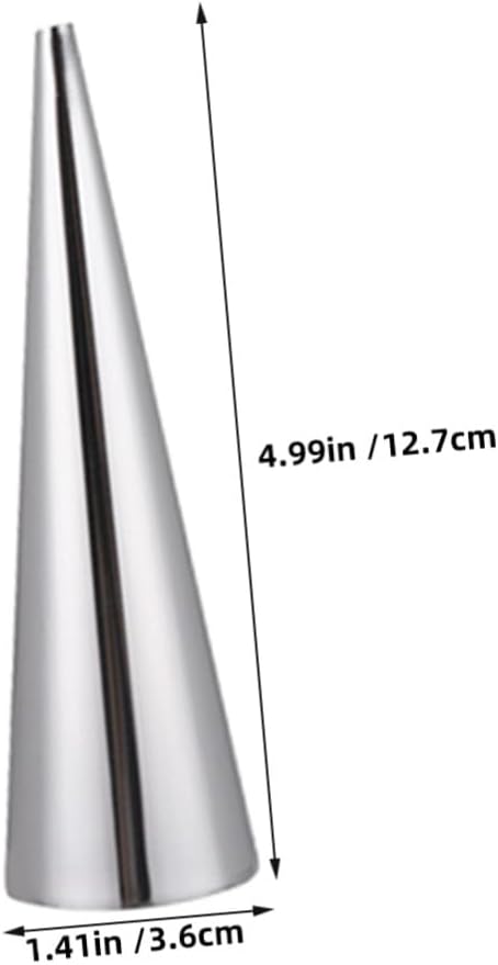 VALICLUD 85pcs Stainless Steel Croissant Bread Mold Set with Cone-shaped Pastry Forms and Cleaning Brushes for Baking Traditional Cream Horns and Dessert Pastries