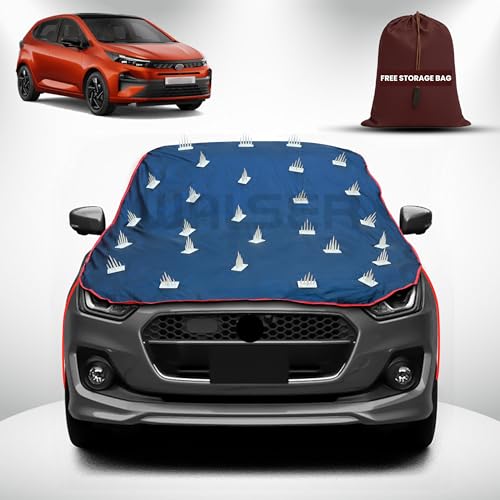 Image of WALSER Spike Car Cover for Tata Altroz | Anti-Climb Nail Guard for Dogs & Monkeys | Protects Bonnet, Roof & Dicky | UV, Dust & Snow Protection | Spike Cover with 4 Adjustable Hook
