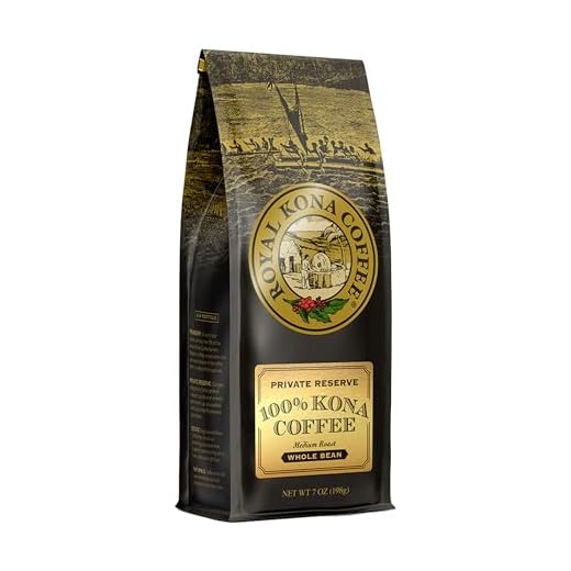 Discover the Best Roasted Whole Bean Coffee Online - Freshly Roasted Coffee Beans for Sale | Italian Coffee Beans Royal Kona Whole Bean Coffee, 100% Kona, 7-Ounce Bag