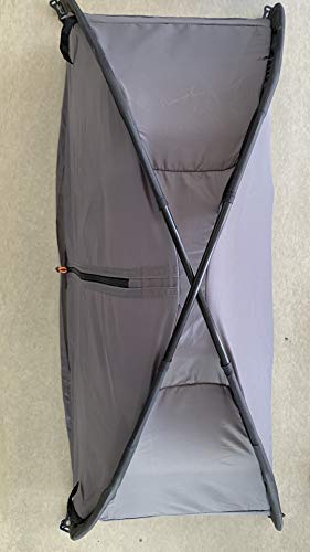 Tent & RV Camping Organizer with Zippered Flap, 9-Shelf Storage. Used as an RV Shoe Organizer or Tent Organizer for Your Camping Gear and Accessories. (Patent Pending)