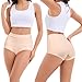 Women's Briefs Underwear Cotton High Waisted Panties for Women Pack Tummy Control Ladies Panty Fashion Multipack(J Assorted,M)