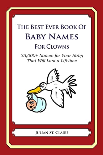 The Best Ever Book of Baby Names for Clowns: 33... 1503043312 Book Cover