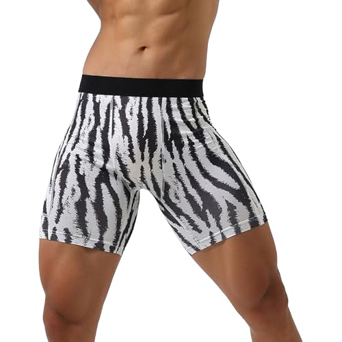 Men's Skinny Compression Shorts Butt Lift Fitness Athletic Running Camo Shorts Performance Baselayer Underwear