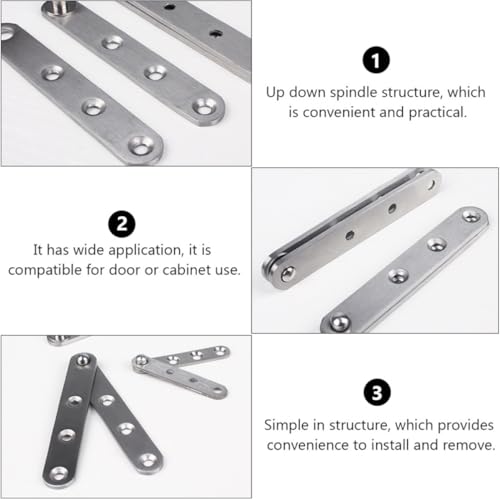 Bisagra arriba-abajo de acero inoxidable: pack de 6 unidades de alta resistencia 6