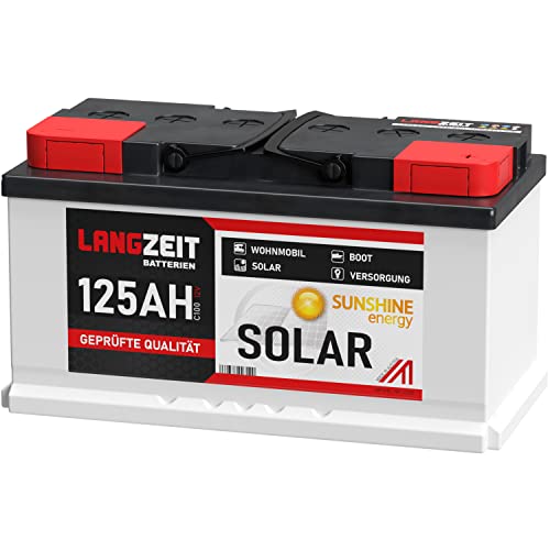 Versorgungsbatterie 12V 125Ah Marine Boot Antrieb Wohnmobil Solar Batterie 100AH 115AH 120AH