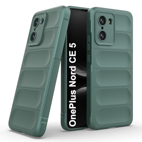 Image of Back Cover for OnePlus Nord CE5 5G | Full Camera Protection | Liquid Silicon Case | Flexible Bumper Case for OnePlus Nord CE5 5G (Green)