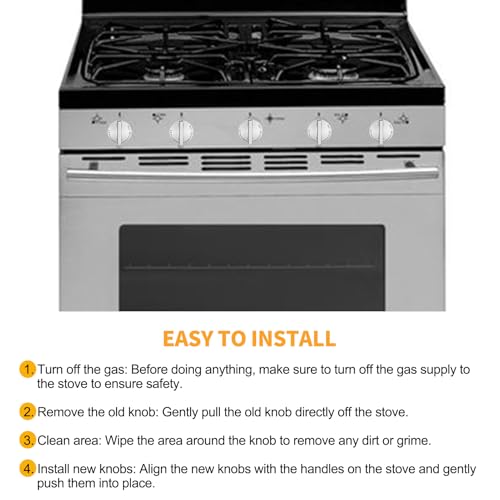 Boutons de four Whirlpool Gas Range et table de cuisson Jenn-Air WP74009147