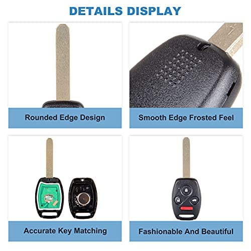 Eccpp Replacement H Onda Civic Uncut Keyless Entry Remote Car Key Fob Transmitter For H Onda Civic 06-2013 N5F-S0084A 313.8Mhz (Pack Of 1) #TOP2