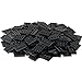 Feleph 60pcs Plates Parts Tile Modified 3x4 with 4 Studs in Center Black Compatible with Figure Display Base Collector Series Pack Set 88646