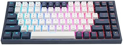 CQ84 Mechanical Keyboard Bluetooth 4.0 RGB Backlit Pink Swap USB Sort-C Wired Gaming Keyboard 84 Keys for PC Mac Smartphone