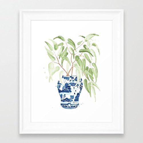 Beautiful Eucalyptus Framed Pictures Hardware Wooden Framed Prints Art Ready to Hang Holiday Gifts
