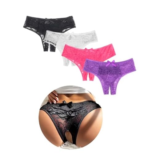 ohyeahlady Damen Slip Spitzen Große Größe String Panty Tanga Höschen Hipster Unterwäsche(Mehrfarbig,M-L)