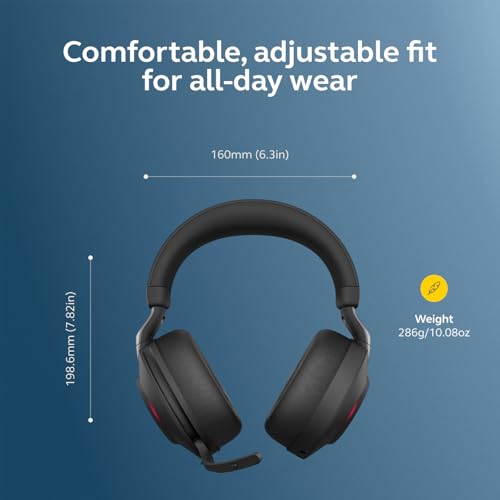 Jabra Evolve2 85 - USB-C MS Teams Stereo - Black Wireless Headset/Music Headphones Black - image 6