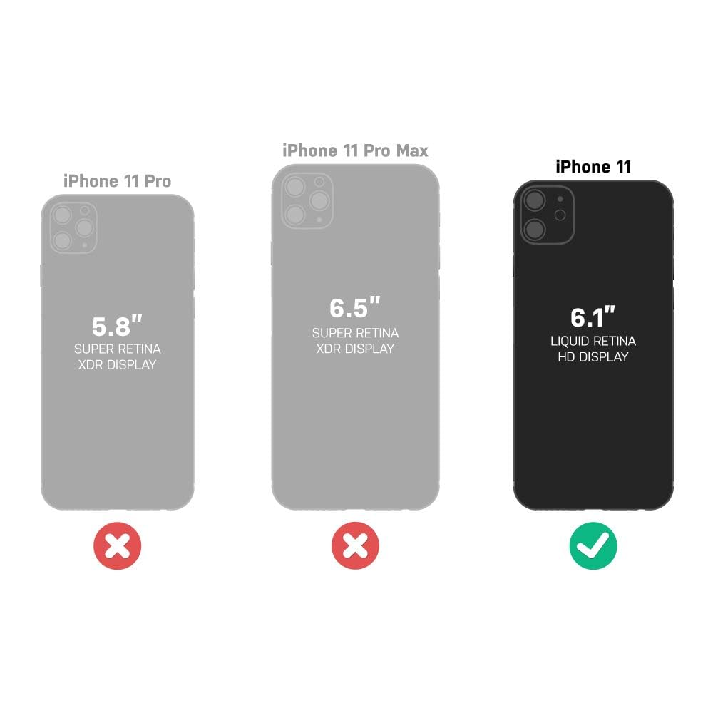 Otterbox Symmetry Coque pour iPhone 11, Antichoc, Anti-Chute, Coque de Protection Fine, supporte 3 x Plus de Chutes Que la Norme Militaire, Noir, Livré sans Emballage