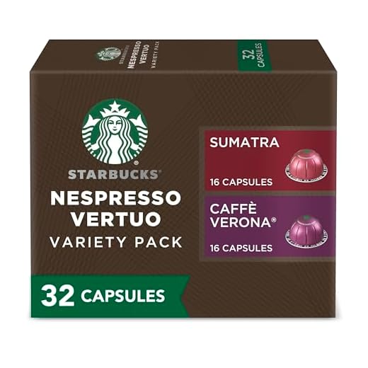 Starbucks by Nespresso Dark Roast Variety Pack Coffee (32-count single serve capsules, compatible with Nespresso Vertuo Line System)