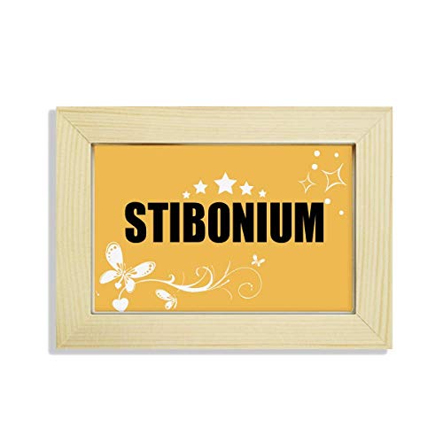 Cuadro de stibonium con marco de madera para decoración de escritorio y salón 2