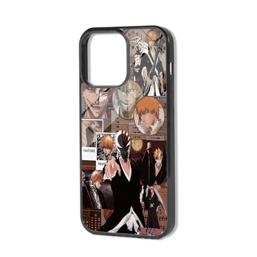 Anime Bleach Phone Case for iPhone 16 15 14 13 12 11 Pro Max Mini XR XS Max X 7 8 Plus, Cute Aesthetic Shockproof Protective Hard Back Japanese Anime Cell Phone Case Covers