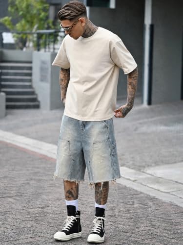 Evioset Bleach Splatter Carpenter Shorts