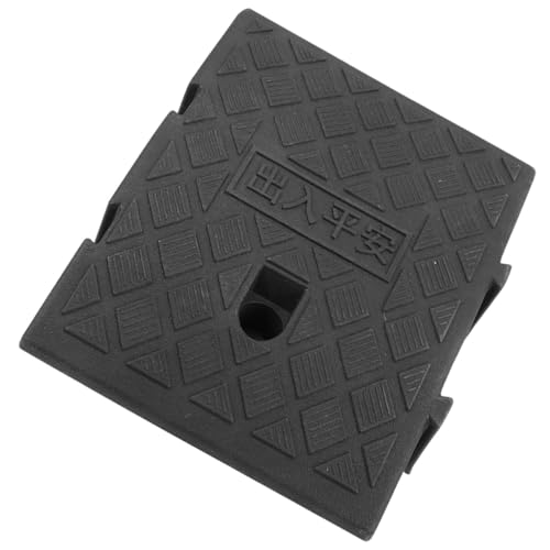 Rampe en plastique portable pour fauteuil roulant noire - 2