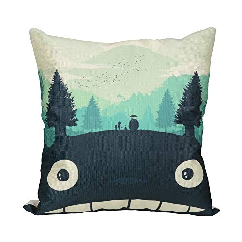 Elviros Funda cojín 45 x 45 cm algodón Lino Cuadrado